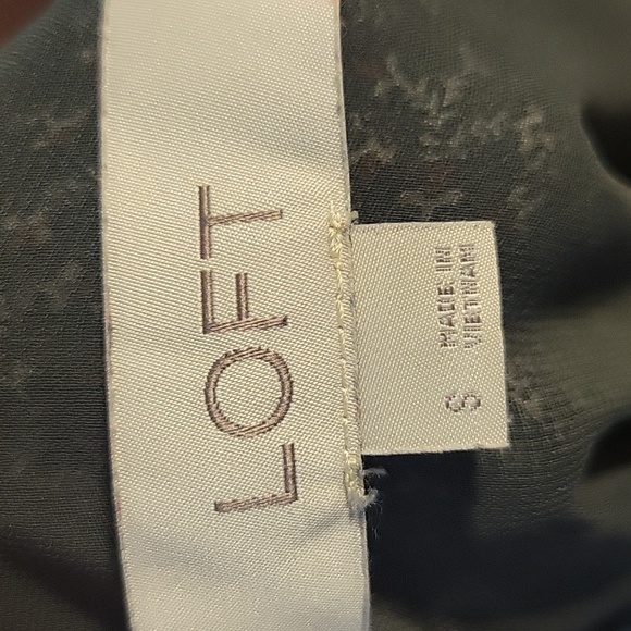 Loft Blouse‎ Grey Longsleeve Womens Small - Picture 7 of 8